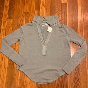 free people green long sleeve